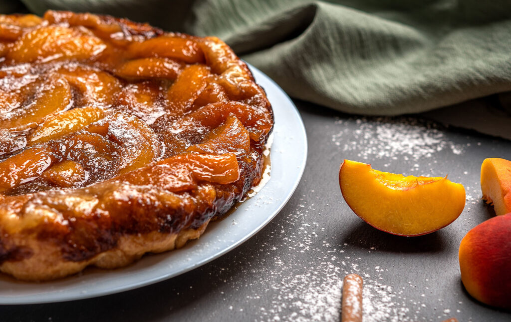 Peach Tarte Tatin