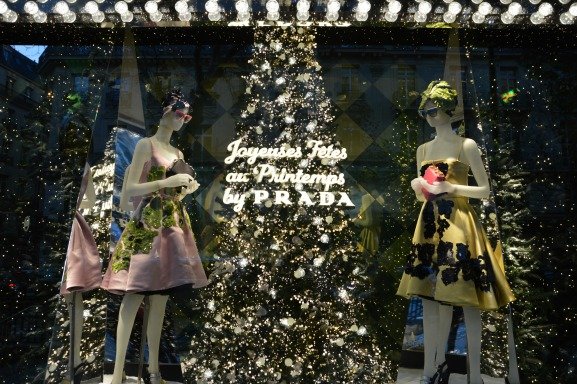 Prada and Printemps Haussmann in Paris collaborate for the Holidays -  Spotted Fashion