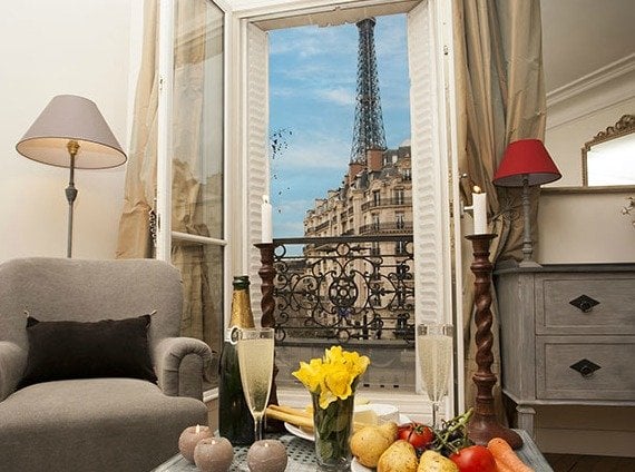 Romantic Paris Vacation Rental with Eiffel Tower View