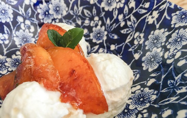 Honey-Caramelized Nectarine Vacherin Recipe