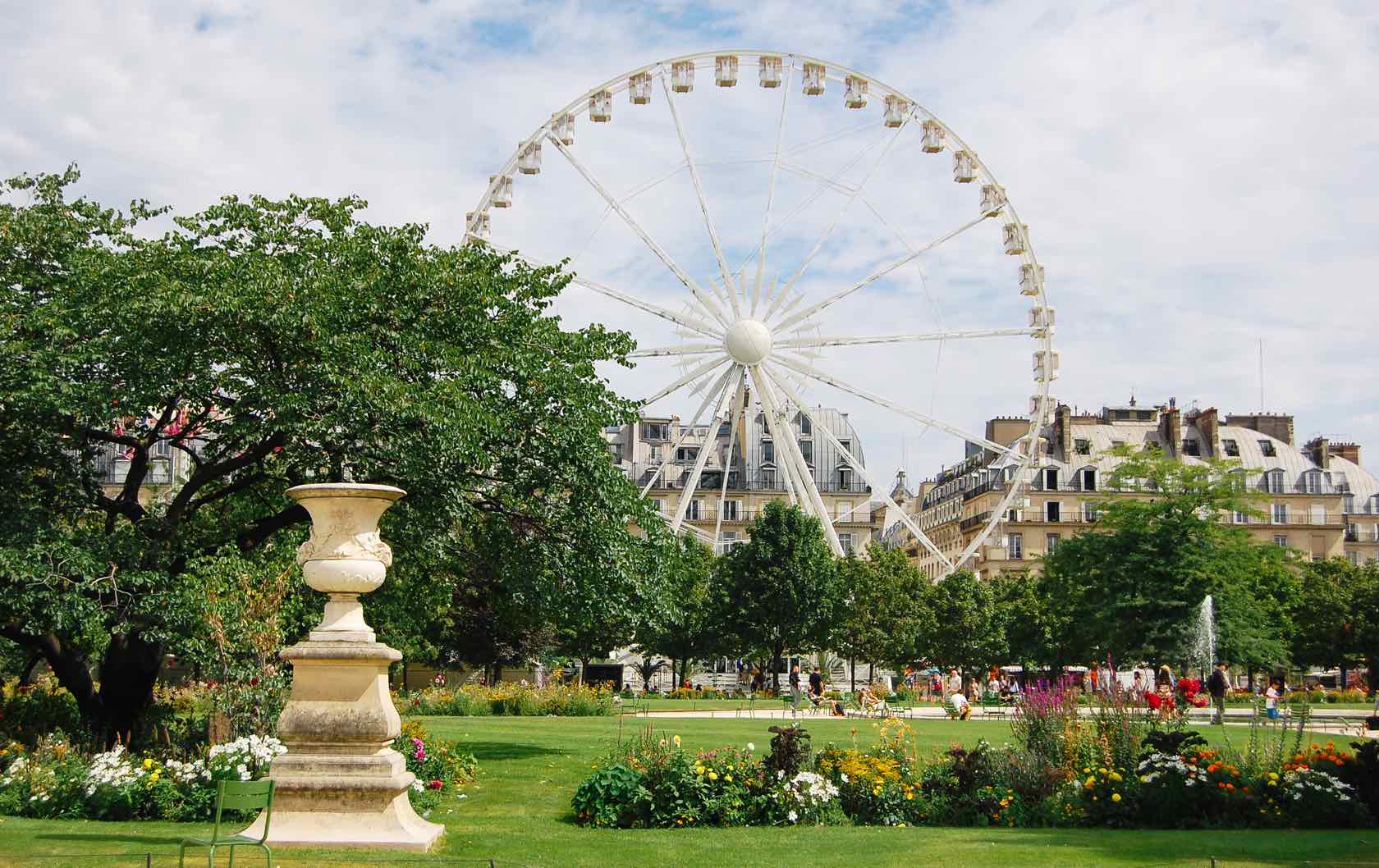 Какой год в париже. Парк Глобус в Париже. Париж лето. Летние парки Парижа. Необычный парк в Париже.