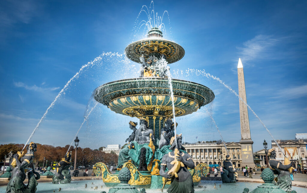 Paris fountains