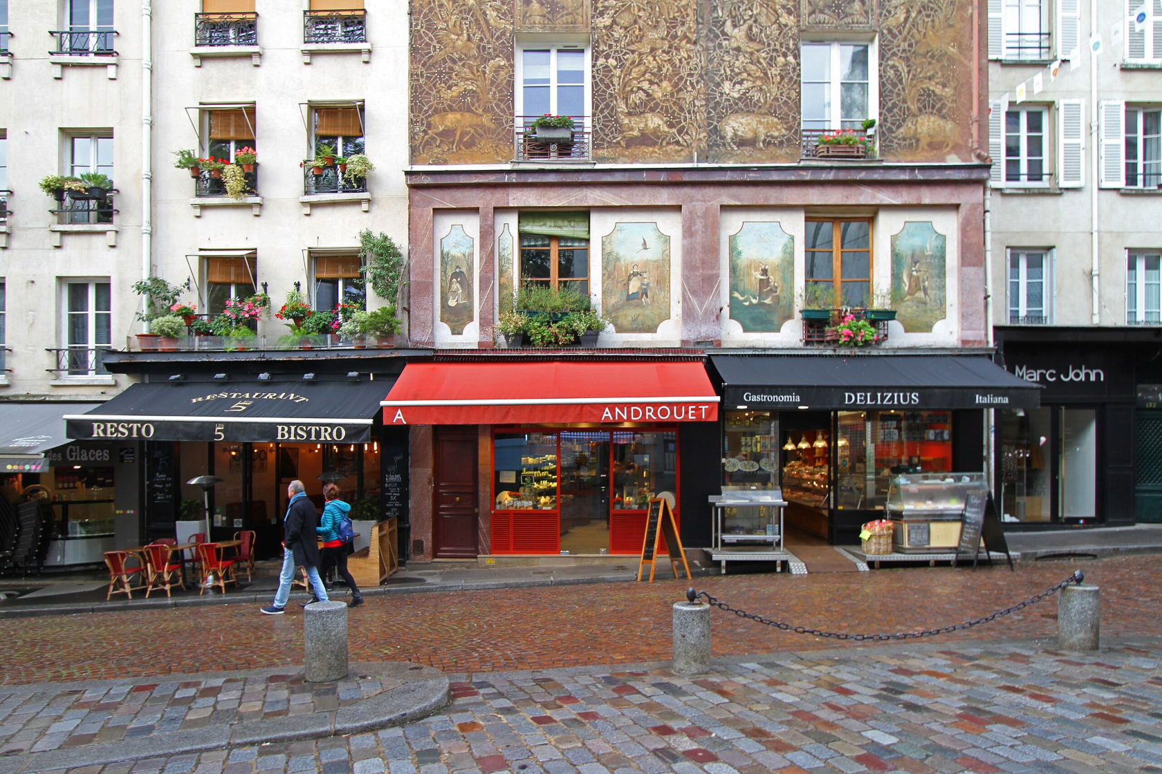 Caminhadas no mercado de Paris