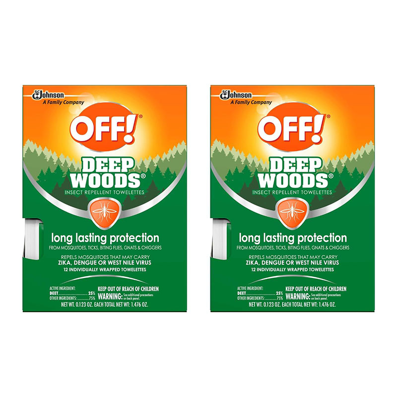 Off! Deep Woods Insect Repellent Wipes