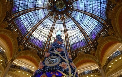 Holiday Magic at Galeries Lafayette in Paris