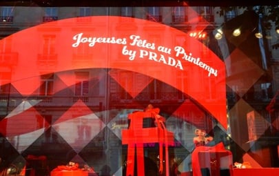 Prada Brings Christmas to Printemps