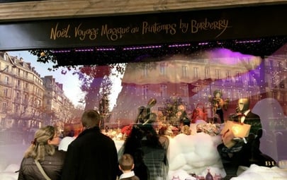 Magical Christmas Voyage at Printemps in Paris