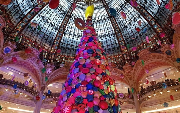 Christmas Windows at Paris' Grand Magasins